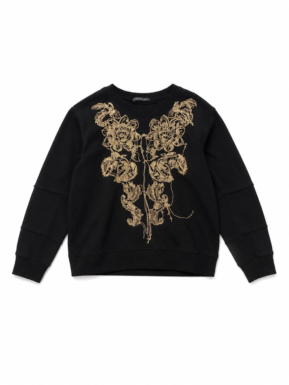 Alexander McQueen 426536 QGZ25 Embellished Floral Chain Sweatshirt IT 38 - Picture 3 of 7